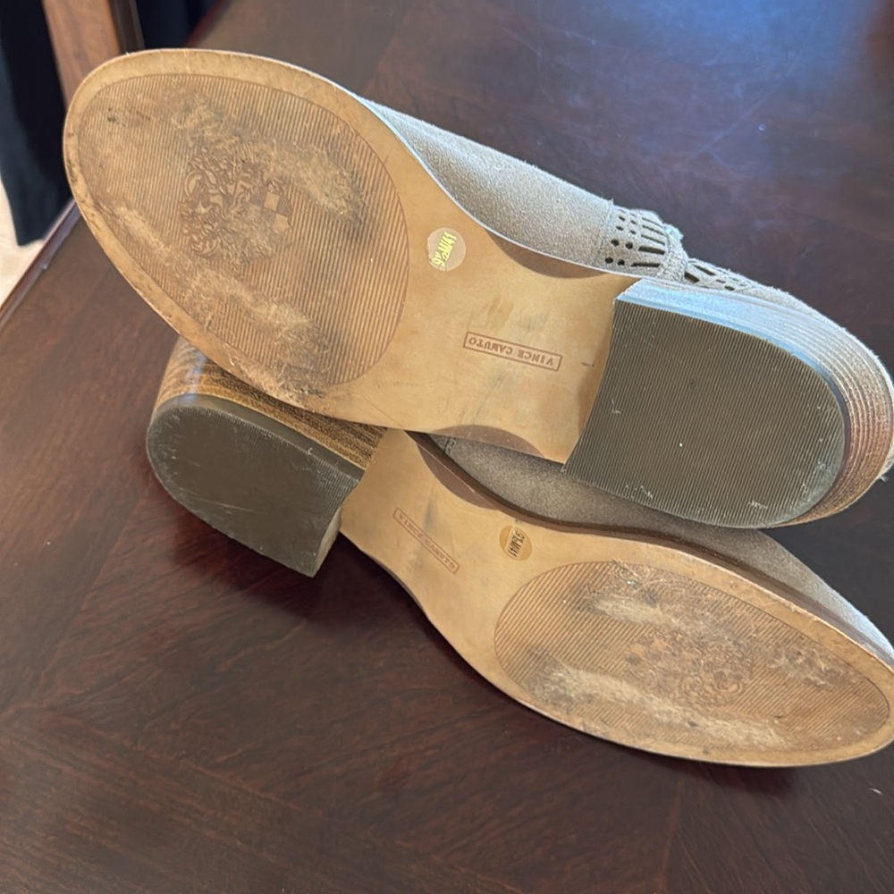 Vince Camuto Women’s VP-Philena Suede Leather Booties color tan size 9.5 - Picture 7 of 13